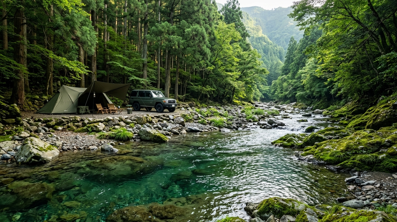 泉の森のオートキャンプ場